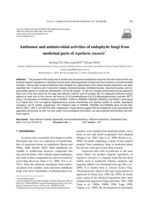 Antitumor and antimicrobial activities