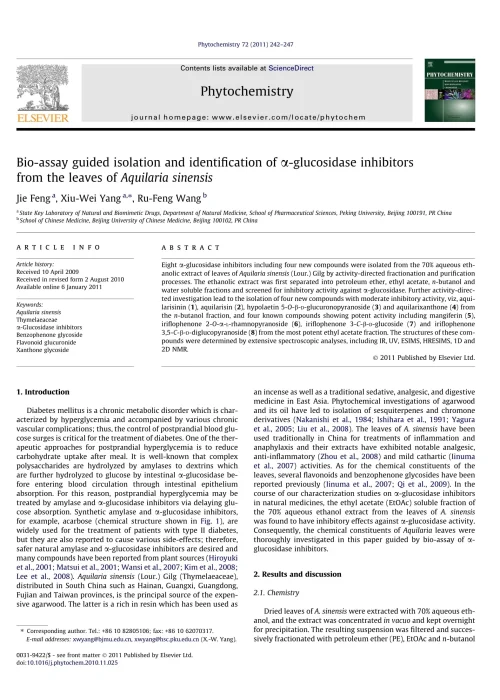 Bio-assay guided isolation and identiﬁcation